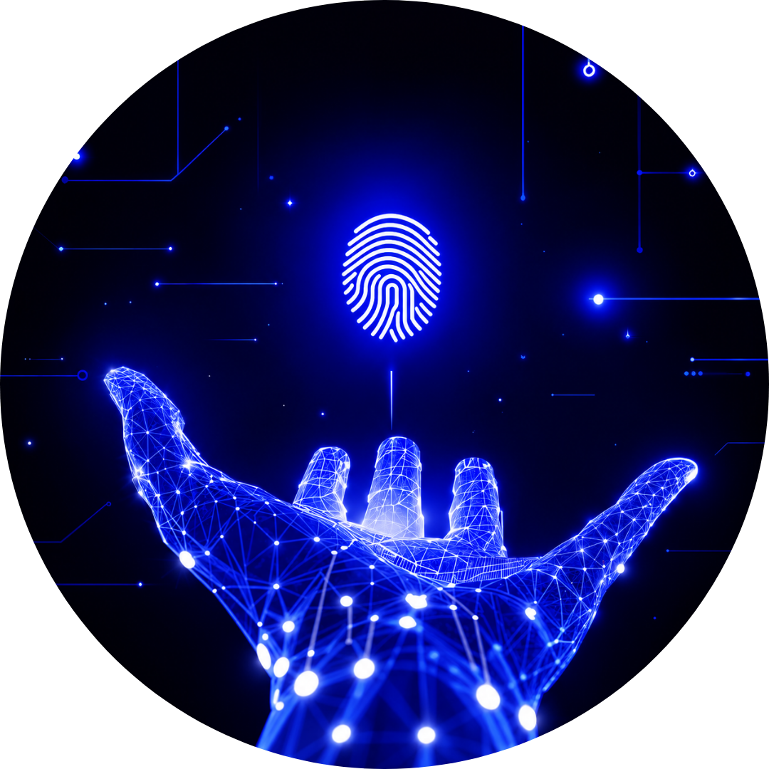 tech hand fingerprint microsoft