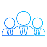 people icon blue